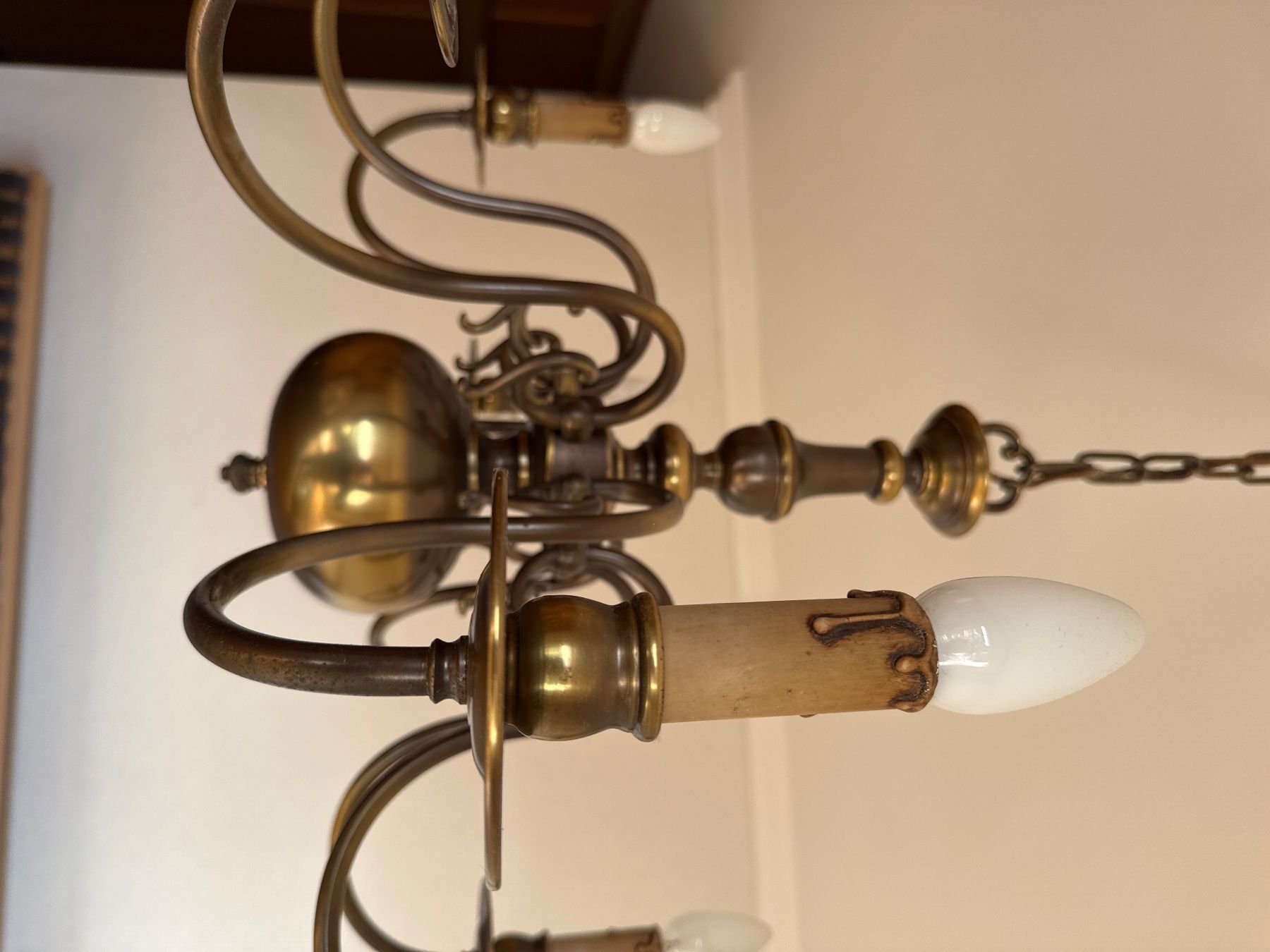 Lampadari & plafoniere: Antiker Messing-Kronleuchter, 8-flammig – Usato da Zürich venduto da Sigeli03 2