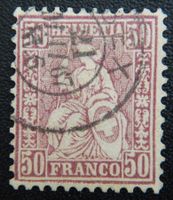 Schweiz Kat. 43 gest. 1867 Kat. 100 Fr.
