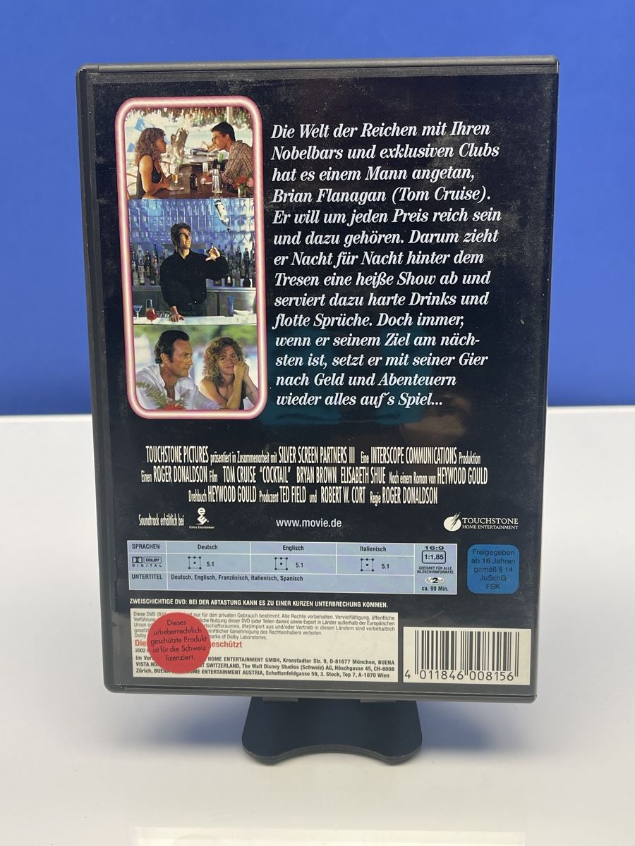 Alle DVDs: Cocktail mit Tom Cruise - DVD  – Gebraucht aus Murgenthal von Samax 1