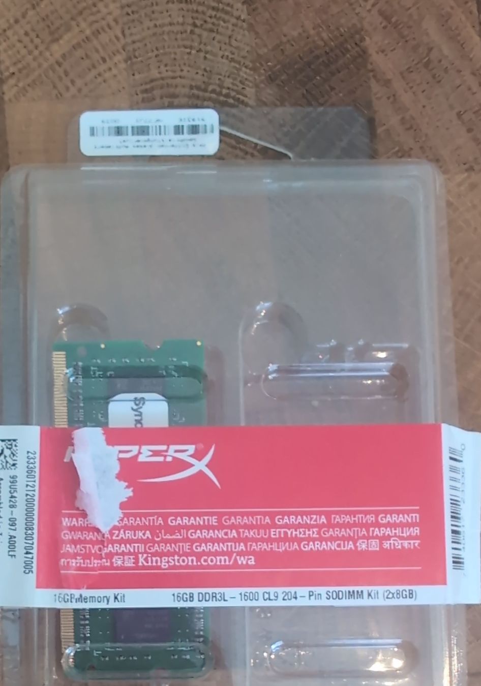 Hyperx Memoria / RAM: HyperX 8GB DDR3L SO-DIMM RAM  – Nuovo (secondo la descrizione) da Zürich venduto da artySocke