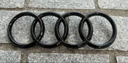 Audi Ringe Embleme (original, schwarz, neu)