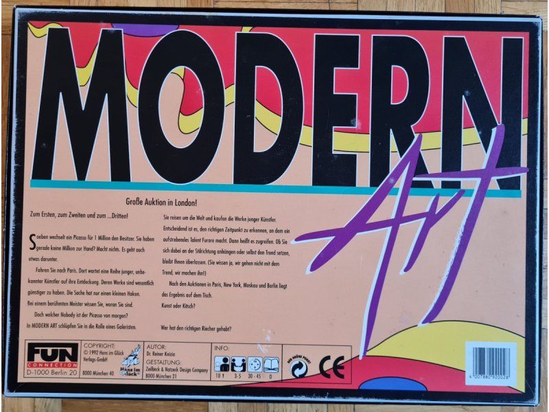 Giochi: Brettspiel "Modern Art" – Usato da Zürich venduto da Desmond01 1