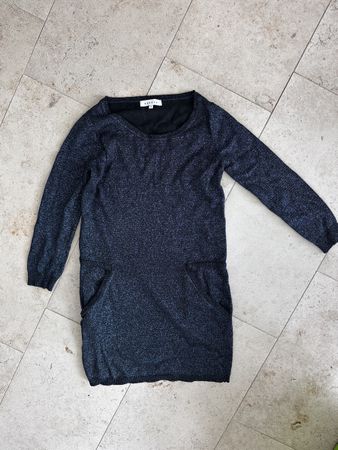 Sandro Kleid Dunkelblau Gr. 2 Glitzer  