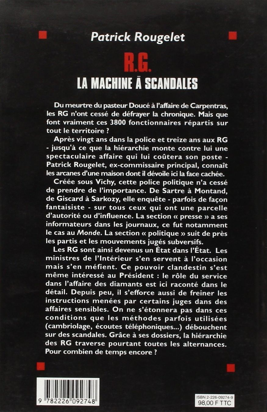Libri: R.G. - la machine à scandales – Usato da Neuchâtel venduto da Dualseele 1
