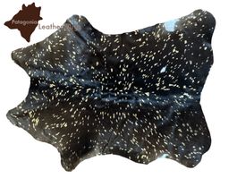 echtes Kalbfell Black/Gold