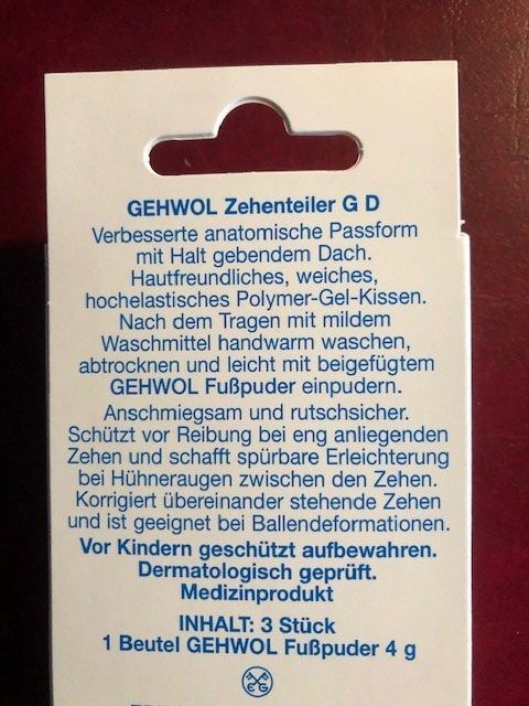 Pediküre: Zehenteiler G D *** mittel – Neu (gemäss Beschreibung) aus Nottwil von Frontal 2