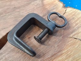 1 antike Werkzeug Schraubklemme, Gusseisen (LOT3333#AWZ9)
