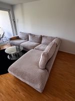 Ecksofa Cord beige