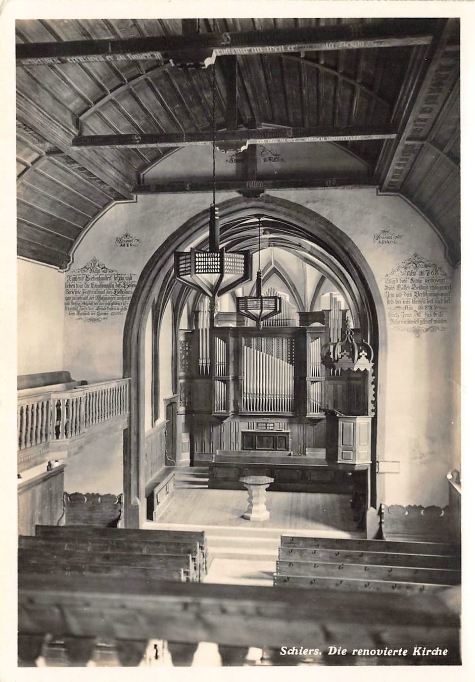 Ansichtskarten: Schiers, Kirche – Gebraucht aus Ottikon b.Kemptth. von Neptun1974