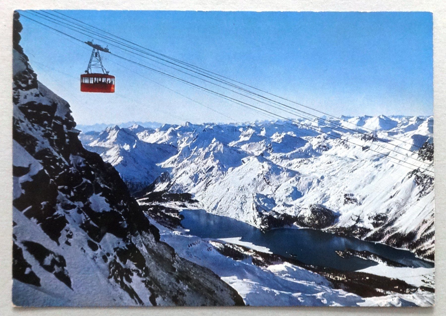 Cartoline postali: Luftseilbahn Silvaplana-Corvatsch mit Silsersee – Usato da Fétigny venduto da Billy2miny