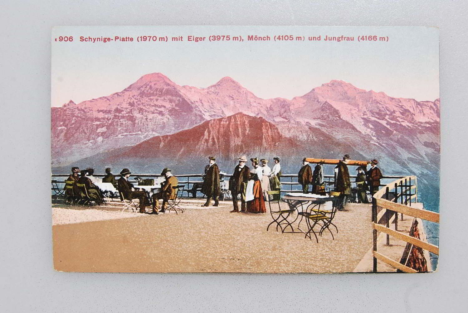 Cartoline postali: AK Schynige Platte mit Eiger, Mönch und Jungfrau – Usato da Rüfenacht BE venduto da Toro06