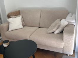 Couch Teddy beige (2-Sitzer)