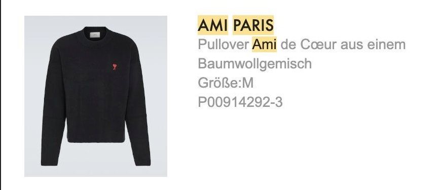 Pullover & Sweatshirts: AMI PARIS cropped jumper M – Gebraucht aus Zürich von mateuszptrk 2