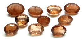 Lot 100.27 ct - 10x Topazes Impériales CERTIFICAT 4'000.- Fr