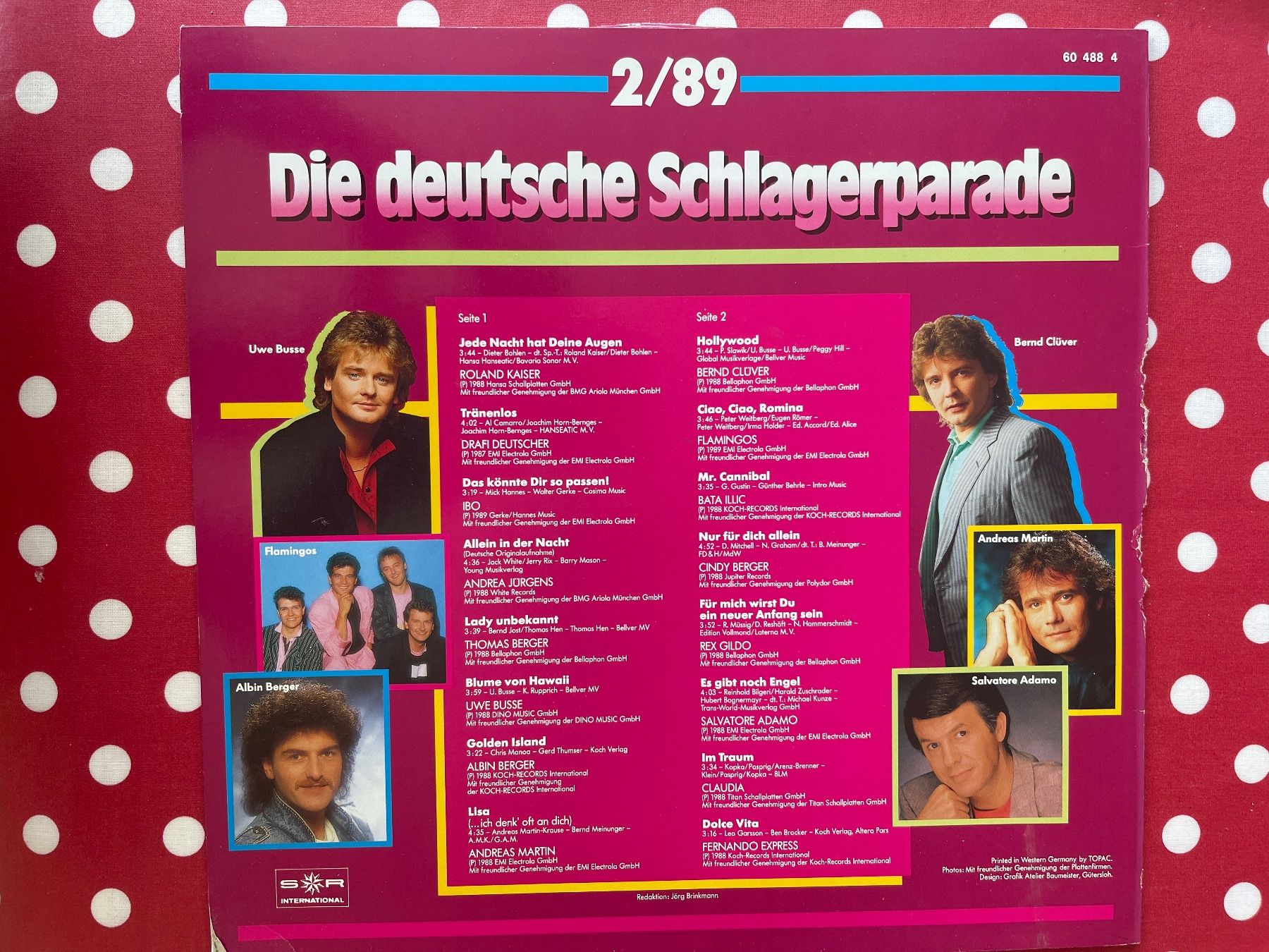 Dischi in vinile: A505/Die deutsche Schlagerparade 2/89 – Usato da Frutigen venduto da Philippe_jsp 1