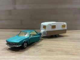 Majorette collection BMW 3.0 CSi + caravane Sterckeman