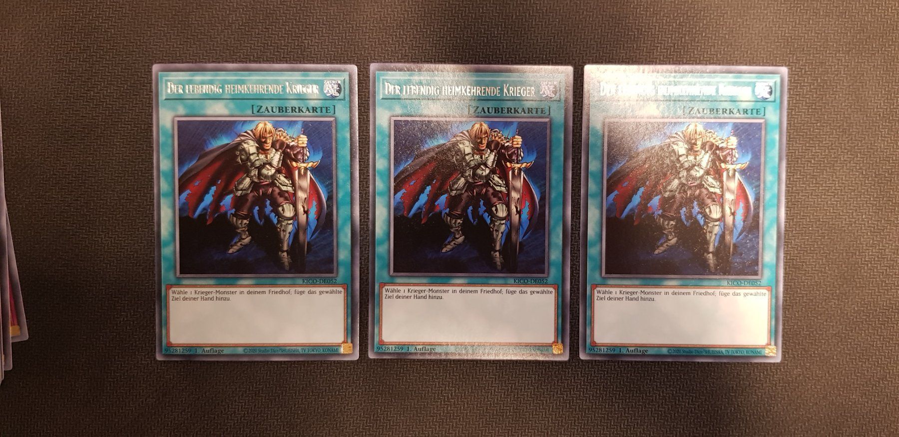 Yugioh Sammelbilder & Trading cards: Yugioh Der Lebendig Heimkehrende Kriger – Neu (gemäss Beschreibung) aus Opfikon von Steins_Siedlung