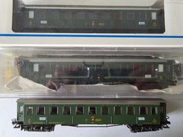 3 Stück alte SBB Personenwagen