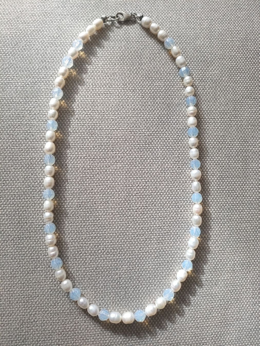 Catenine: Süsswasserperlen Kette mit Opalit  – Usato da Bern venduto da Lidia.5