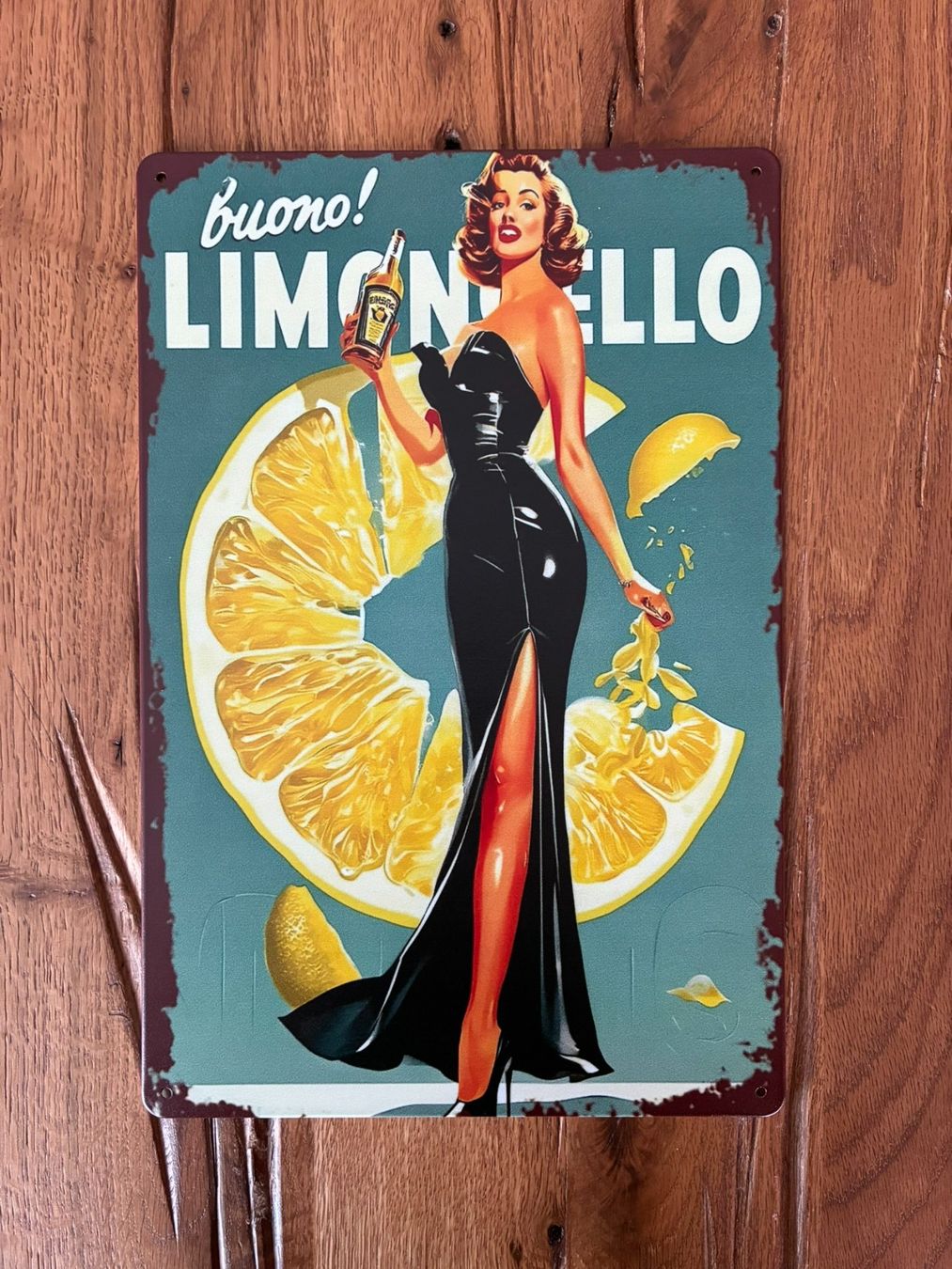 Insegne: Limoncello - Schönes Blechschild - neu – Nuovo e nell'imballaggio originale da Bremgarten AG venduto da Eurotiz