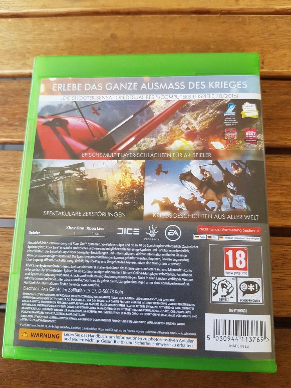 Microsoft Giochi: BATTLEFIELD 1 XBOX ONE – Nuovo (secondo la descrizione) da Emmenbrücke venduto da prisan_LU 2