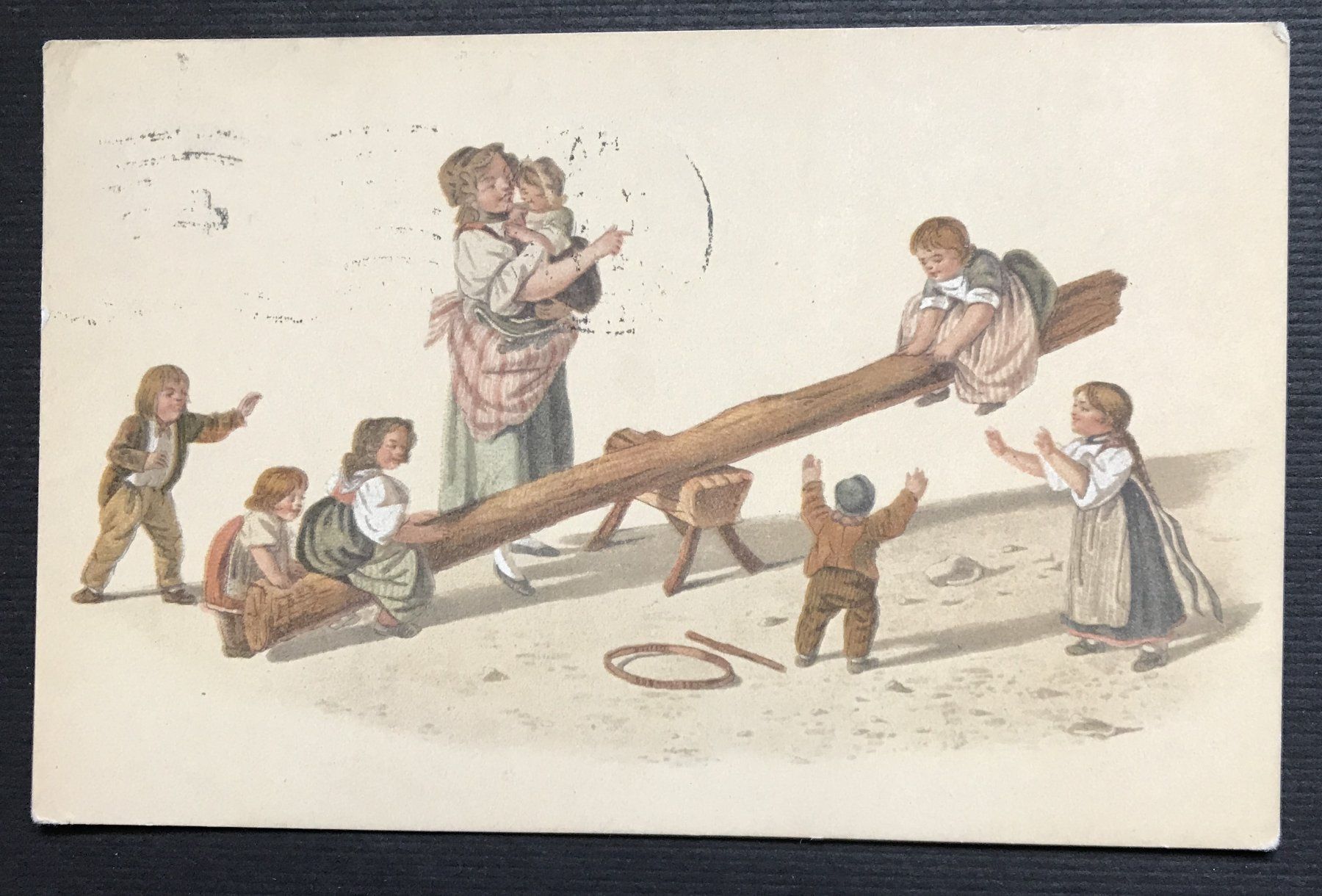 Cartoline postali: ALTE ANSICHTSKARTE KINDER BEIM SPIELEN – Usato da Ostermundigen venduto da Heavenmaus75