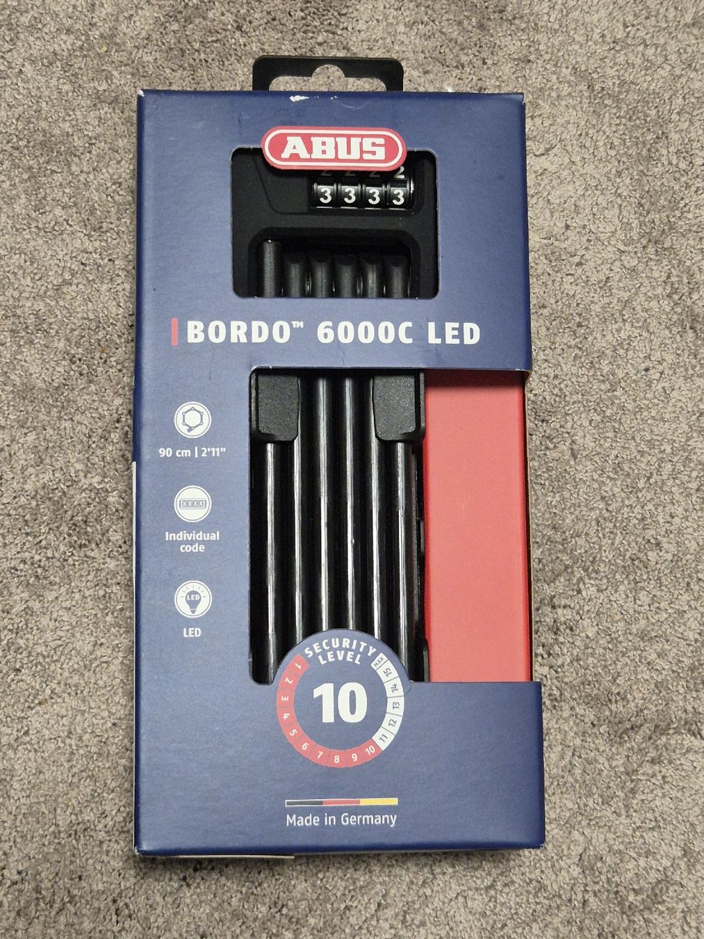Abus Schlösser: ABUS Bordo Combo 6000C/90 LED – Neu – Neu und originalverpackt aus Thun von ThunerSammler
