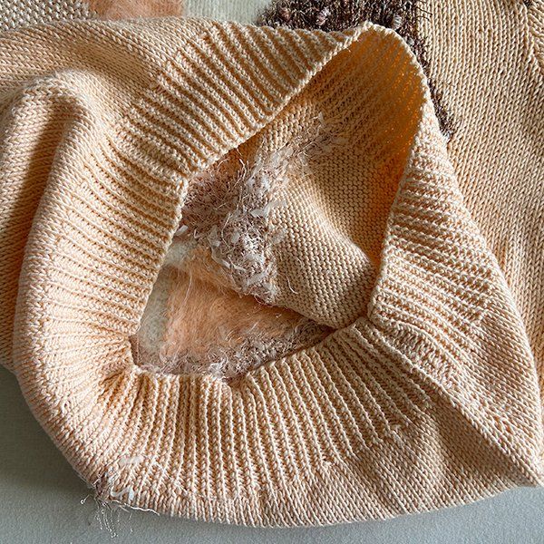 Pullover & Sweatshirts: APRICOT | Handgestrickter Pullover S | Strickpulli Vintage – Gebraucht aus Engelburg von Rmueller 6