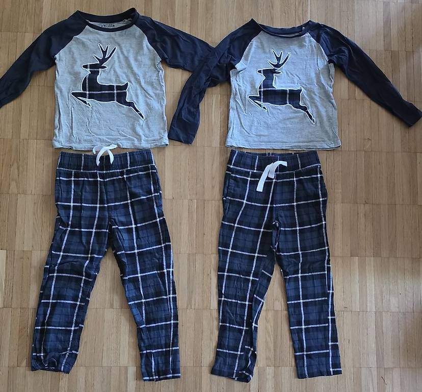 Pigiami: 2x Weihnachts-Pyjama Gr. 110-116 – Usato da Weisslingen venduto da debi1992
