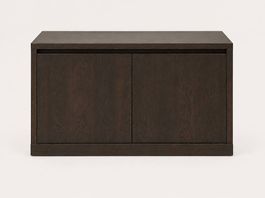 Élégante commode | design italien | chêne foncé | 120cm