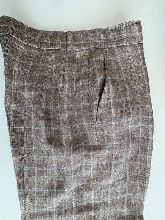 Sommerhose von MAJE Gr. 42 beige gemustert
