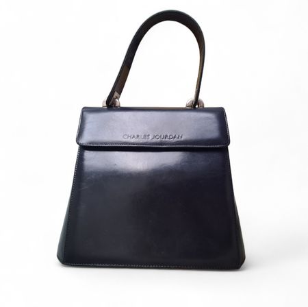 Sac vintage CHARLES JOURDAN cuir noir – Chic intemporel 🖤