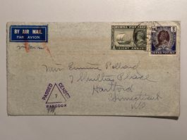 Burma 1941, Briefumschlag, GPO/USA