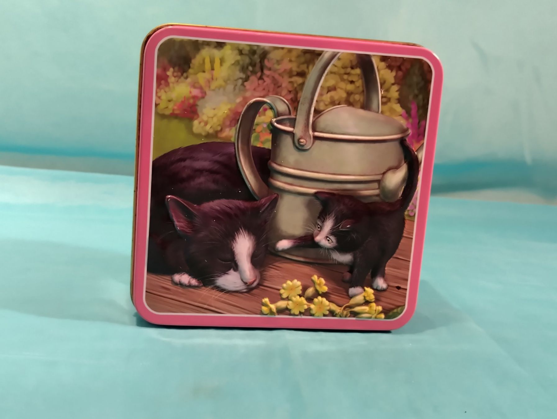 Altro in Decorazioni & Accessori: Blechbüchse, schwarzweisse Katzen, 3D Deckel – Usato da Bellach venduto da JingleCherry
