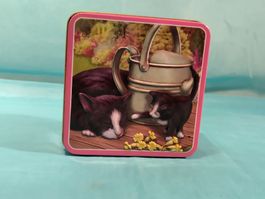 Blechbüchse, schwarzweisse Katzen, 3D Deckel
