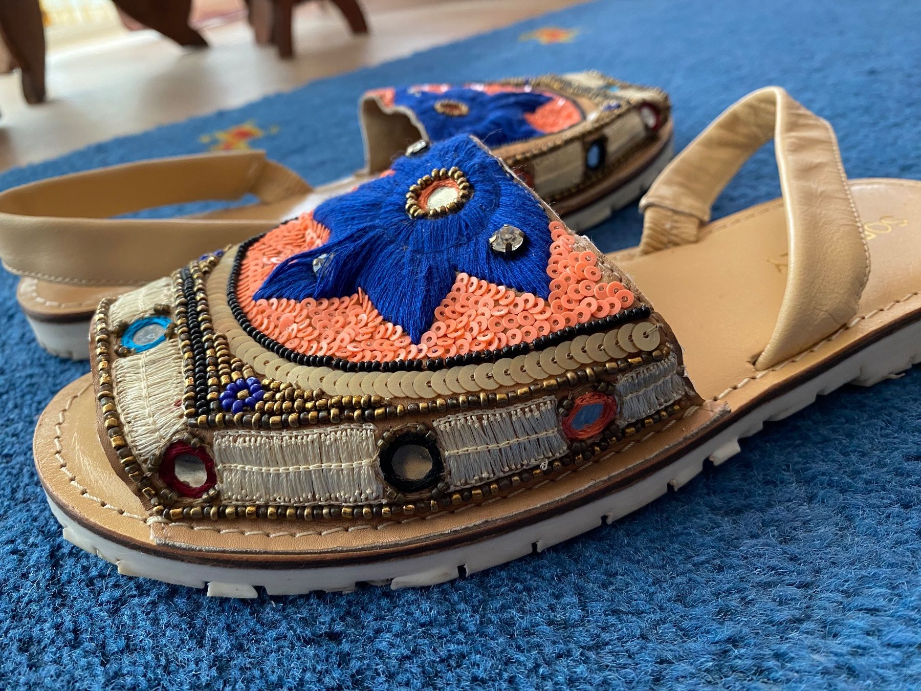 Scarpe da donna: Sandales Boho hippie ethno Goa – Usato da Clarens venduto da OptitesJoliesChoses 4