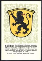 Russikon, Wappen auf Ilex-Ornamenten, Ki