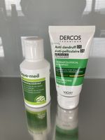 Dercos Shampoo + Squa-med Shampoo gegen Schuppen