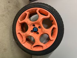 Abarth Winterkompletträder 17 Zoll orange gebraucht