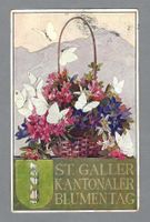 1911, ST. GALLEN, BLUMENTAG, OFFIZIELLE PK