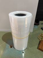 Schlauchfolie transparent Kunststoff Rolle neuwertig
