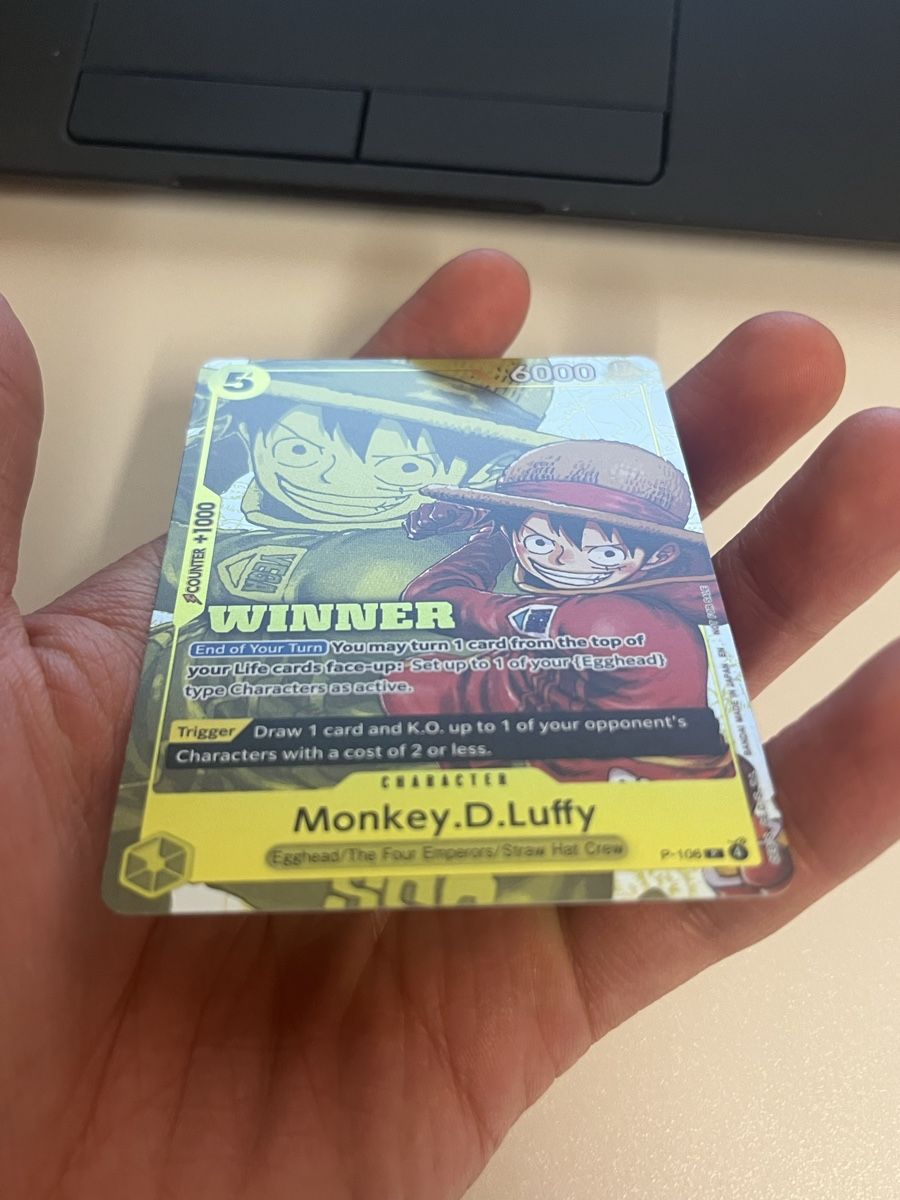 Bandai Carte collezionabili: One Piece Monkey.D.Luffy Winner Pack 2026 Vol.2 Card P-106 – Nuovo (secondo la descrizione) da Grenchen venduto da ter_9d7l 1