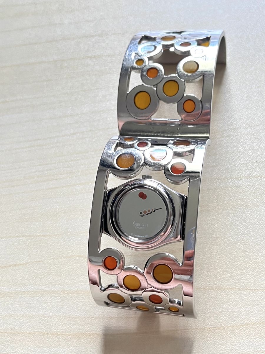 Swatch Orologi: Swatch Armbanduhr Damen silberfarben  – Usato da Grenchen venduto da chththl 6