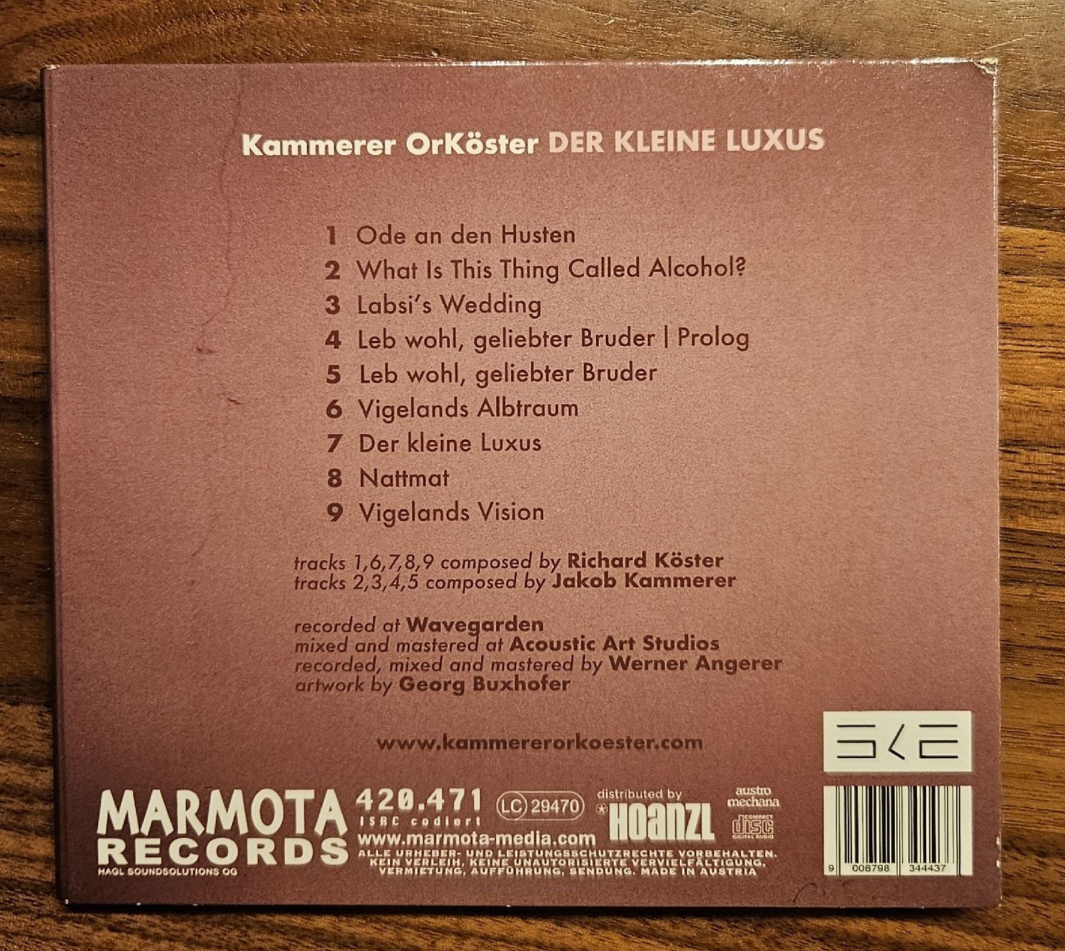 CD: CD Jazz Kammerer Orköster " Der kleine Luxus" – Usato da Zürich venduto da phillyboy2007 1