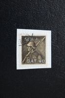 GEB.J. BAT. 40 Soldatenmarke gestempelt auf Papier