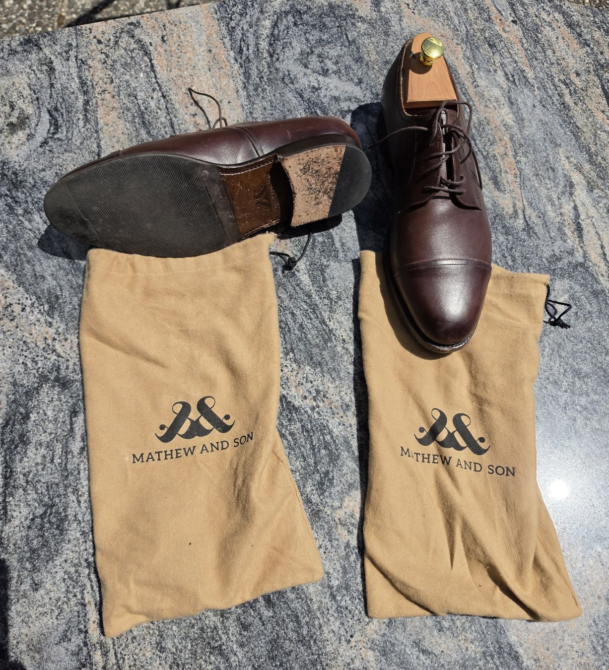Scarpe da uomo: Business Schuhe Rahmengenäht Braun – Usato da Uster venduto da chr_f9y7