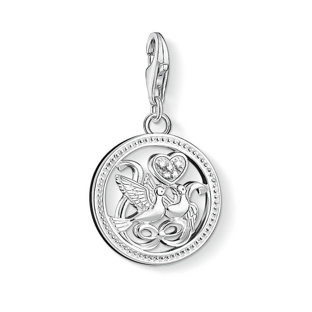 Thomas Sabo Ciondoli: Thomas Sabo Charm Anhänger Silber Tauben neu – Nuovo (secondo la descrizione) da Pfungen venduto da Coco_ch
