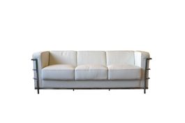 3er Sofa  Classic Lounge_Corbusier Style_Leder
