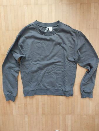 Pullover mit Herz, Gr. XS, grau