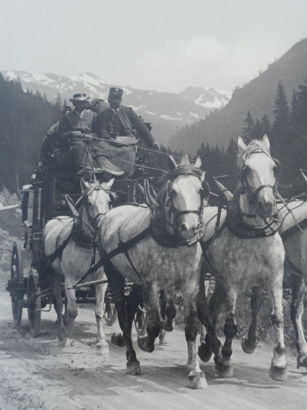 Foto & Immagini: Altes original Photo Gotthard Postkutsche - E. Meerkämper – Usato da Brugg AG venduto da Ente015 1